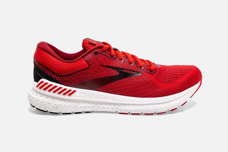 Brooks Transcend 7 Road Loopschoenen Heren - Rood/Zwart - 764532PDO